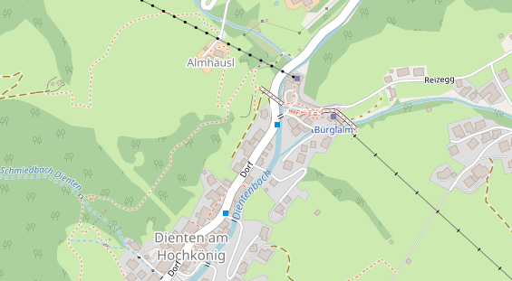 Restaurant auf Karte