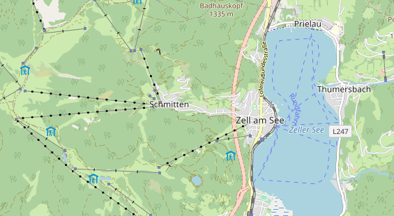 Restaurant auf Karte