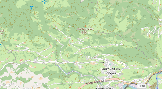 Restaurant auf Karte