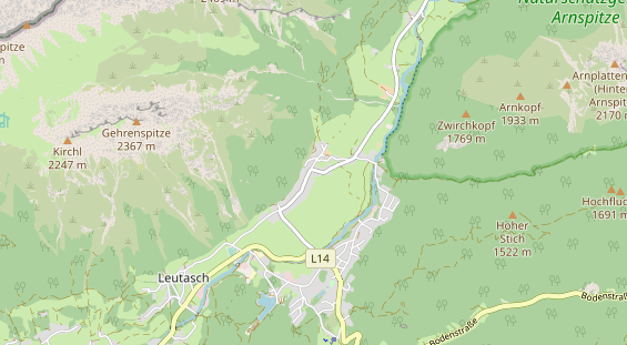 Restaurant auf Karte