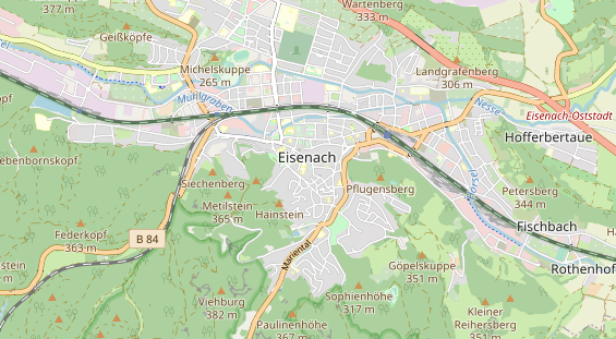 Restaurant auf Karte