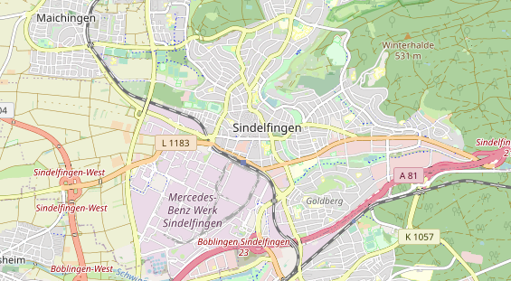 Restaurant auf Karte