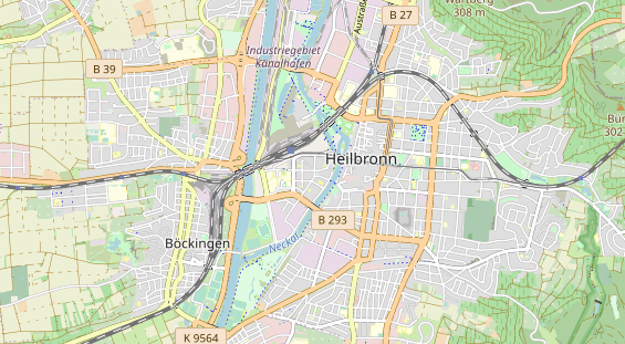 Restaurant auf Karte