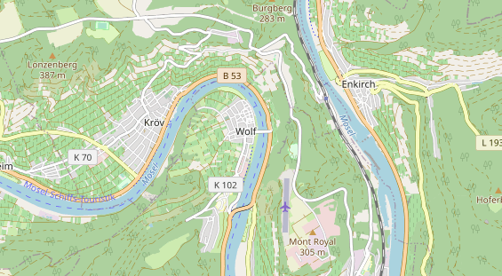 Restaurant auf Karte