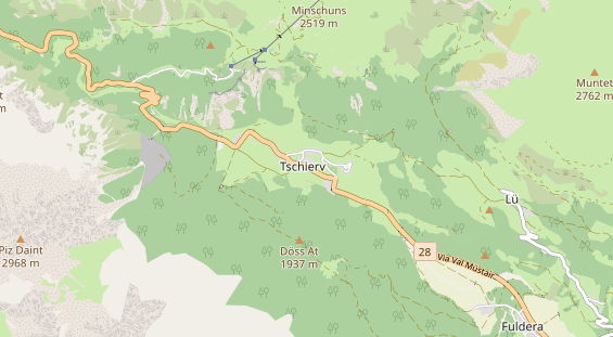 Restaurant auf Karte