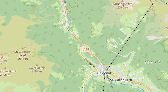 Restaurant auf Karte