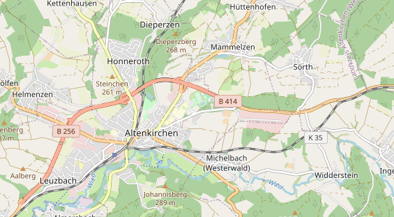 Restaurant auf Karte