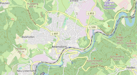 Restaurant auf Karte