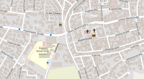 Restaurant auf Karte