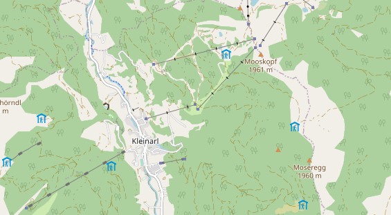 Restaurant auf Karte