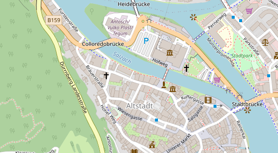 Restaurant auf Karte