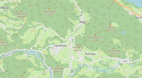 Restaurant auf Karte