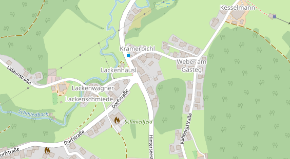 Restaurant auf Karte