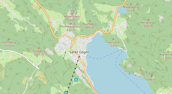 Restaurant auf Karte