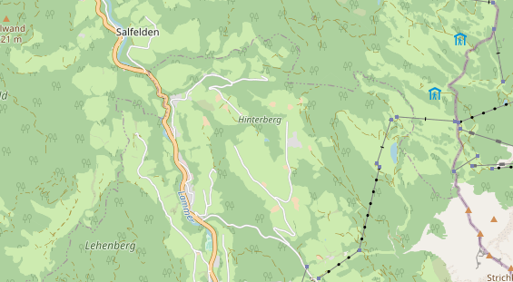 Restaurant auf Karte