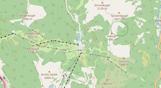 Restaurant auf Karte