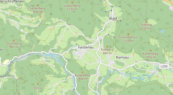 Restaurant auf Karte