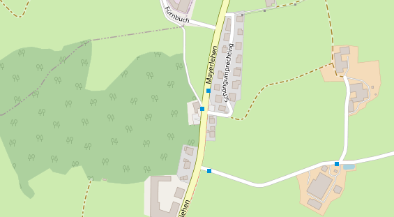 Restaurant auf Karte