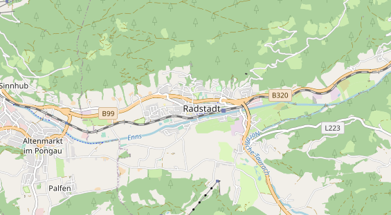 Restaurant auf Karte