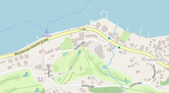 Restaurant auf Karte