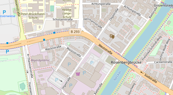 Restaurant auf Karte