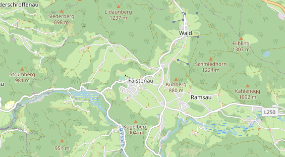 Restaurant auf Karte