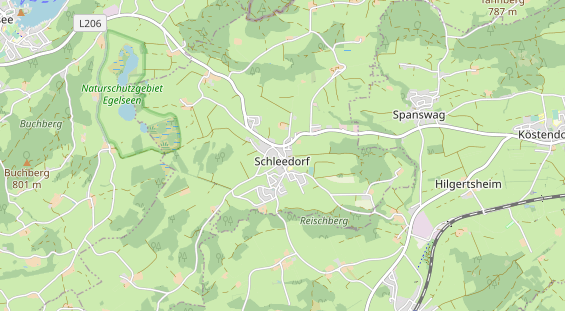 Restaurant auf Karte