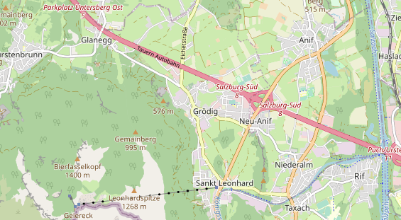 Restaurant auf Karte