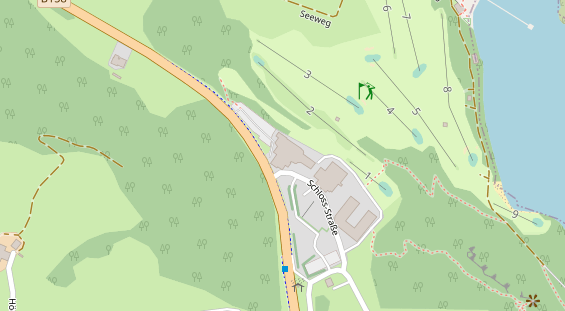 Restaurant auf Karte