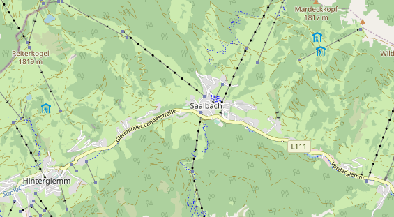 Restaurant auf Karte