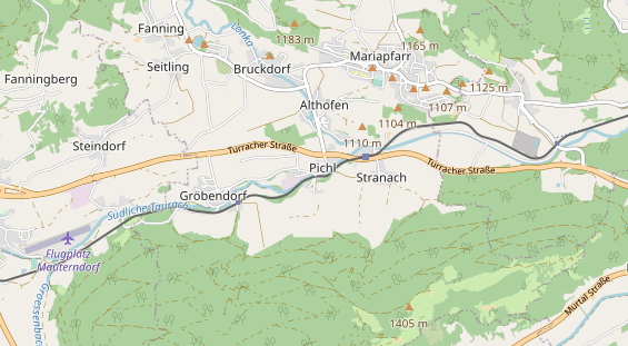 Restaurant auf Karte