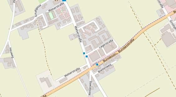 Restaurant auf Karte