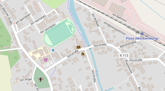 Restaurant auf Karte