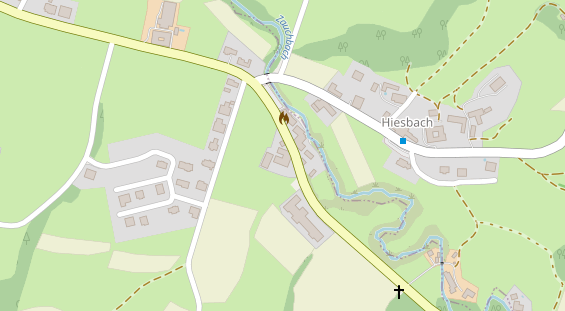 Restaurant auf Karte