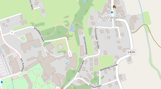 Restaurant auf Karte