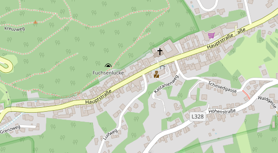 Restaurant auf Karte