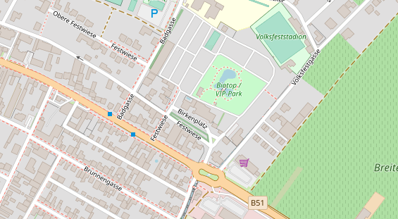 Restaurant auf Karte