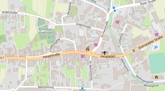 Restaurant auf Karte