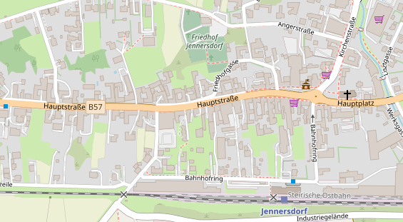 Restaurant auf Karte