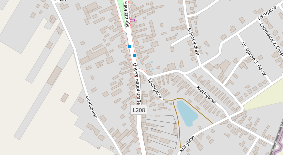 Restaurant auf Karte