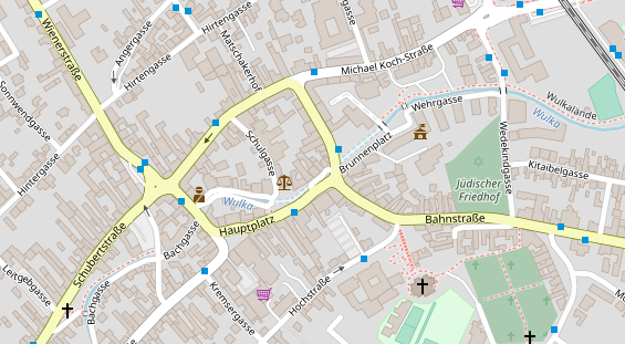 Restaurant auf Karte