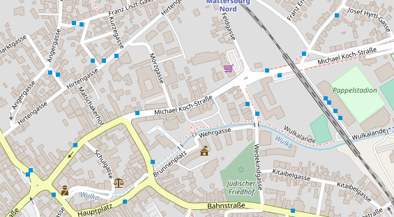 Restaurant auf Karte