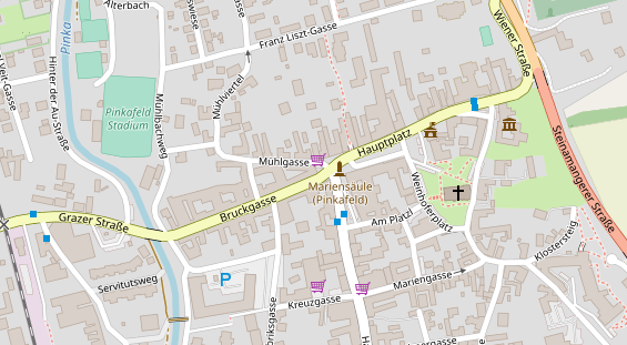 Restaurant auf Karte