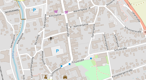 Restaurant auf Karte