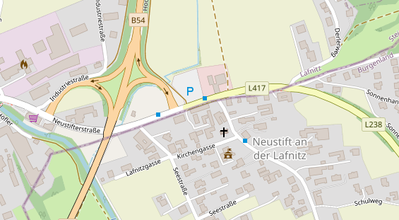 Restaurant auf Karte