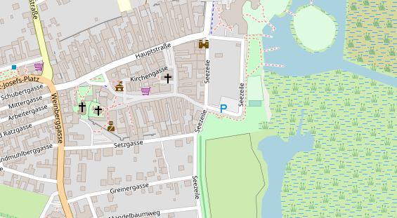 Restaurant auf Karte