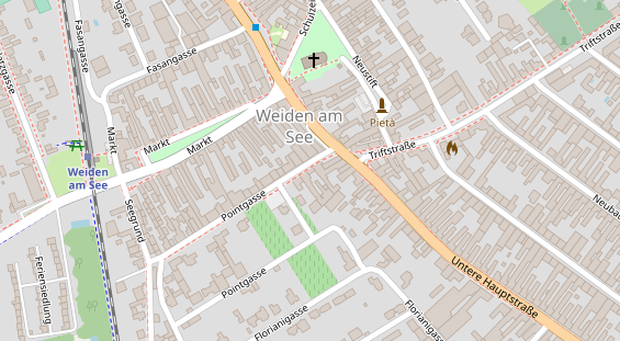 Restaurant auf Karte