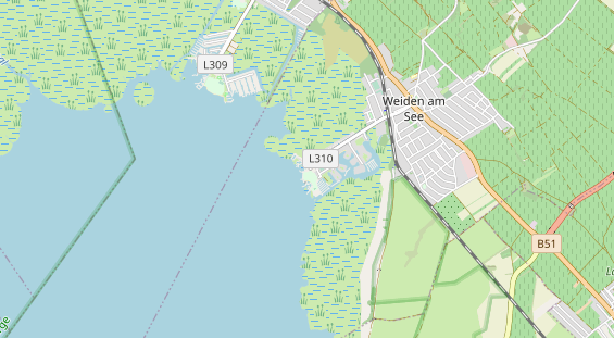 Restaurant auf Karte