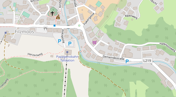 Restaurant auf Karte