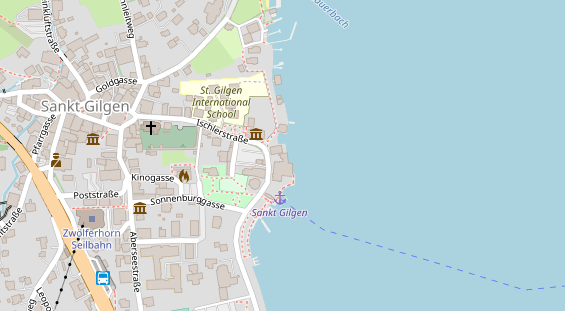 Restaurant auf Karte